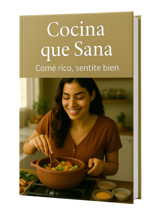 Libro Cocina que Sana + 6 BONOS 🎁 | DESCUENTO VIGENTE -70%